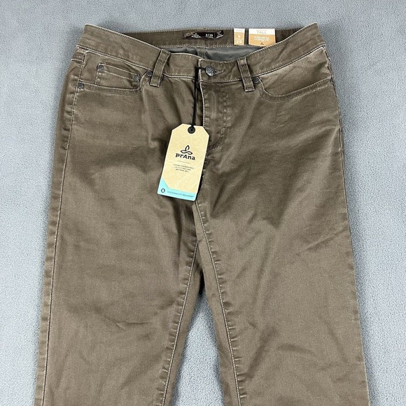 PrAna Kayla Slim Fit Jeans 8/29 Tall Inseam Skinny Stretch Brown Denim Casual - Picture 2 of 13